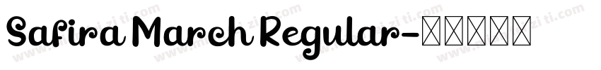 Safira March Regular字体转换